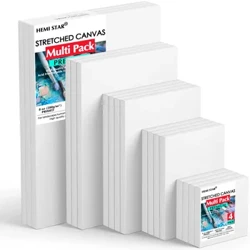 Canbhás Sínte 4 phíosa Canbhás Bán Gairmiúil 100% Cotton, Canbhás le haghaidh Péinteáil ag Úsáid Péint Aicrileach nó Ola (Réamh-Primed)