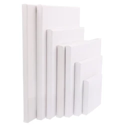 Wäiss Blank Square Artist Canvas Fir Uelegmolerei Op Leinwand, Acryl Aquarell Uelegfaarf Mat Holzrahmen Als Primer
