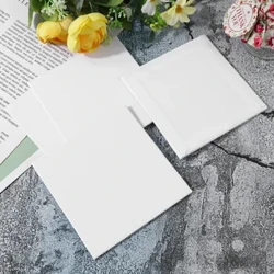 Boird Líníochta Painéil Canbhás Cadáis 10pcs le haghaidh Péinteáil Ola & Péinteanna Aicrileach Líníochta Baile Canbhás Bán Cearnóg 4x4inch