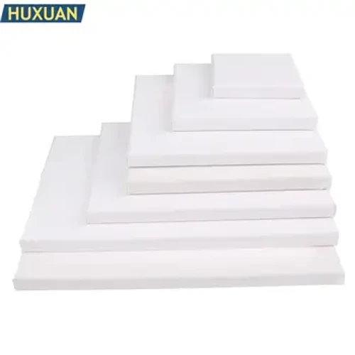 Toile d'artiste carrée vierge blanche pour peinture à l'huile sur toile, peinture à l'huile aquarelle acrylique avec cadre en bois comme apprêt