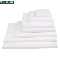 Wäiss Blank Square Artist Canvas Fir Uelegmolerei Op Leinwand Acryl Aquarell Uelegfaarf Mat Holzrahmen Als Primer