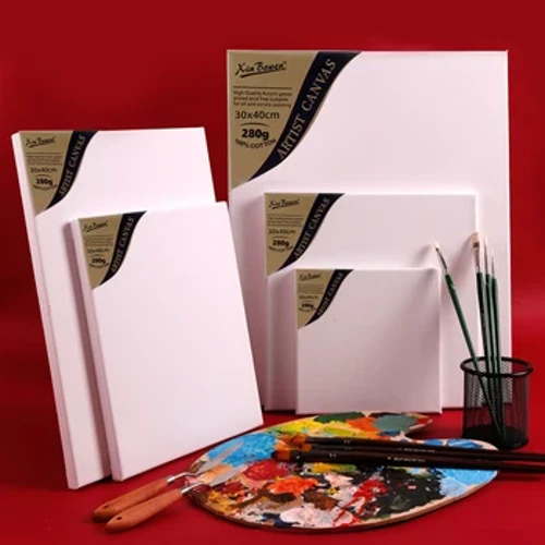 Can Canvas Easel Ak çarçuwaly pagta çyzuw tagtasy Gouache, akril reňk, Graffiti DIY sungat esbaplary üçin amatly dürli ölçegler