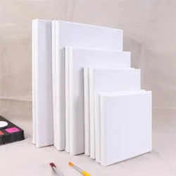 Ffrâm Peintio Pren 10PCS Ffrâm Gynfas Estynedig Gwyn Cotwm ar gyfer Arlunio Peintio Cyflenwadau Peintio Cynfas DIY