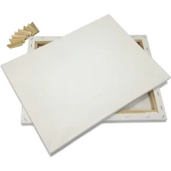 Celf Bview 2pcs 30x40cm 100% Cotwm 280g Olew Cynfas Estynedig gwag Acrylig a Chelf Arllwys