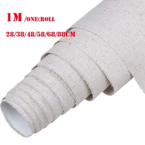 Bo'yash uchun professional bo'sh tuval Qatlamli akril moyli bo'yash tuvali Zig'ir aralashmasi Rassom uchun astarlangan san'at materiallari 1M One Roll
