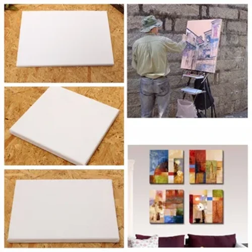 Moldura de madeira 100% algodão para pintura a óleo em tela de artista profissional emoldurada em algodão pré-esticado