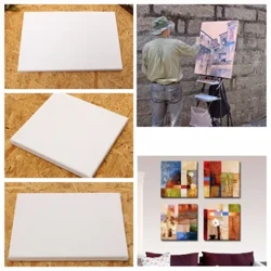 Cadre en bois 100% coton pour peinture à l'huile sur toile, toile d'artiste professionnel, cadre en coton pré-étiré