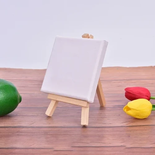 Minimaling af strakt lærred på trærammer 10 cm x 10 cm til børn