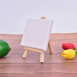 Mini Painting Stretched Canvases sa Wooden Frames 10cm x 10cm para sa Mga Bata