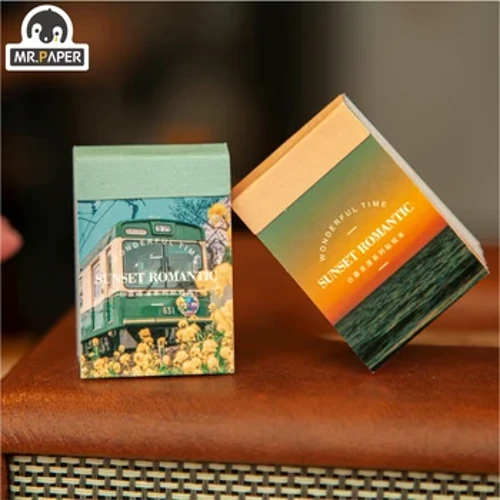 Mr.paper 8 Design Ins Style Japoneză Romantic Series Autocolant cadru Mini creativ de buzunar Decorare DIY Material Autocolant