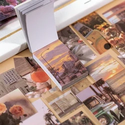 50 ark Ins Style Sticker Book Washi Papir journal DIY Materiale Dekoration Sticker Memo Pad Scrapbog Papirvarer