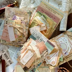 Journamm 100 adet/paket Vintage Scrapbooking Hafif Kağıt Kiti DIY Önemsiz Dergisi Kolaj Kırtasiye Arka Plan Dekor Malzemeleri Kağıt
