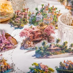 Mr. Paper 4 Style 12 Stk/ Pakke PET Materiale Dream Castle Håndbog Dekorationsmateriale DIY Mobiltelefonetui
