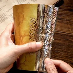 20 db/csomag Vintage Csipke Scrapbook Kivágások Papír Dekoratív Anyag Papír levélszeméthez DIY Arts Kézműves album kollázs