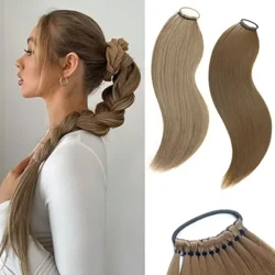 AZQUEEN Đuôi Ngựa Tổng Hợp Làm Tóc Dài Thẳng Giả Đuôi Ngựa Giả Bộ Tóc Giả 24 Inch Cho Trắng Người Phụ Nữ Da Đen