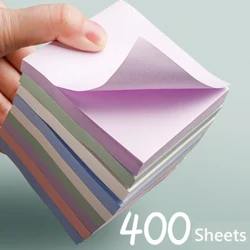 400 feuilles bloc-Notes Notes autocollantes Morandi coloré collant papeterie bloc-Notes posté fournitures de bureau signet autocollants ensemble de papier