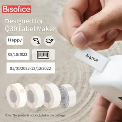Thermal Printing Label Paper Roll kanggo Q30 Label Maker Thermal Printer Tag Perekat Terus-terusan Waterproof Oil-Proof Price Name