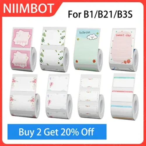 Niimbot B21/B3S/B1 fa'ailoga lanu fa'apipi'i Tape Tau fa'ailoga pepa lolomi pepa fa'amalo pepa fa'ailoga lanu pipii fa'ailoga pa code.