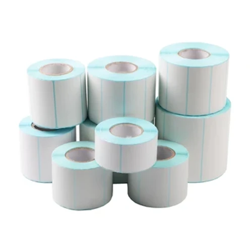 Tahan Air 20-30-40-50-60-70MM Lebar Kosong Cetak Langsung Label Perekat Kertas Termal Label Barcode Label Harga Roll Minyak Bukti