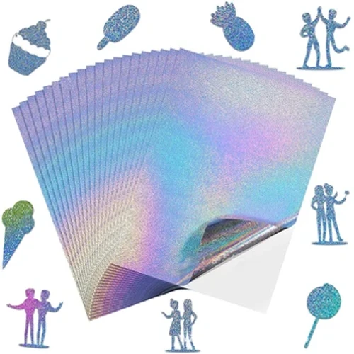 10 Chiếc A4 Tự Dán Vinyl Dán Giấy Cho Máy In Phun Laser Chống Nước Toàn Phương Laser Chụp Ảnh Giấy Dán