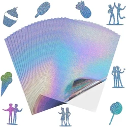 10 Chiếc A4 Tự Dán Vinyl Dán Giấy Cho Máy In Phun Laser Chống Nước Toàn Phương Laser Chụp Ảnh Giấy Dán