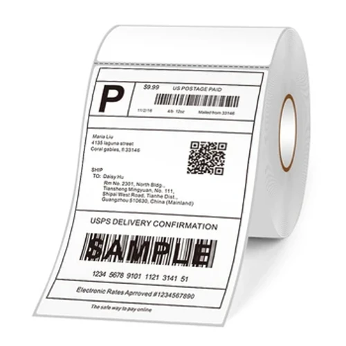 Thermische verzendetiketten Rolverzendpakket Thermische printer Universeel etiket Papieren sticker Zelfklevend Waterdicht Oliebestendig