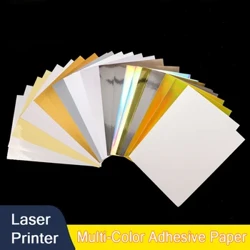 A4 PET PP Giấy Dán Cho Máy In Laser Nhiều Loại Giấy Dán Nhãn Dán Tay Viết Gói Trang Trí DIY