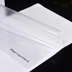 Papel adhesivo de vinilo imprimible de 20 hojas para impresora de inyección de tinta, papel de la etiqueta transparente, no impermeable, hojas autoadhesivas A4