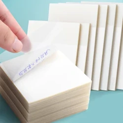50 Tờ/Miếng Lót Trong Suốt Giấy Dán Ghi Chú Miếng Lót Chống Thấm Nước Tự Dính Rõ Ràng Ghi Nhớ Nhắc Nhở Tin Nhắn Văn Phòng Nhà Đồ Dùng Học Tập