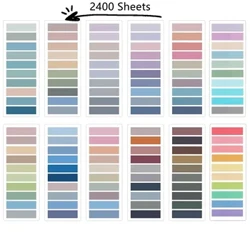 2400Pc ინდექსის ჩანართები თვითწებვადი გვერდის მარკერები გამჭვირვალე წყალგაუმტარი წებოვანი შენიშვნები Classify Files Flags Posted It planner Stickers