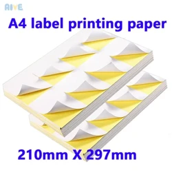 10 Lembar A4 Label Alamat Bisa Ditulis Self-Adhesive Nama Stiker Paket Label Tag untuk Kertas Pemisah Printer Inkjet/Laser