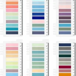1200 pezzi di schede indice appiccicose Indicatori di pagina Schede di libri colorati Note adesive Bandiere di pagina Schede di indice Schede di annotazione Etichette adesive