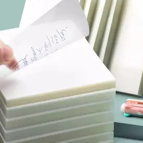 5 PET PET ohar itsaskor gardenak perspektiba iragazgaitza fluoreszentzia argia memo paper papera eskola bulegoko hornidura