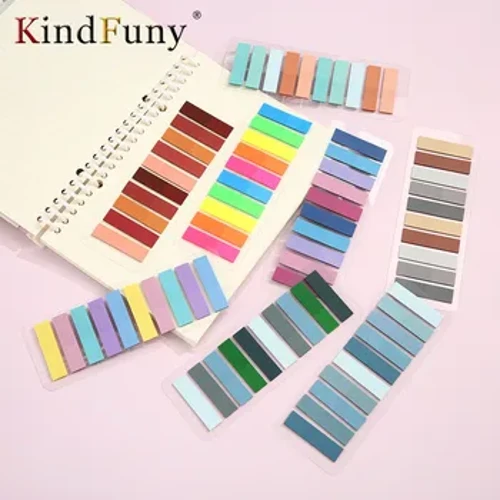 200 Sheets Transparent Notepad Sticky Notes Index Tab Mga Bookmark para sa Mga Aklat Kawaii Aesthetic Stationery Office School