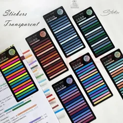 300 Blieder Rainbow Faarf Index Memo Pad klebrig net Sticky Notes Pabeier Sticker Notizblock Lieszeechen Schoulmaterial Kawaii Stationery