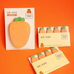 Kawaii Cà Rốt N Lần Giấy Dán Ghi Chú Sáng Tạo Trang Trí Văn Phòng Giấy Memo Pad Vận Chuyển Vật Dụng Trang Trí Nhật Bản Văn Phòng Phẩm