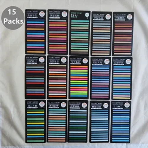 4500 Taflenni Tryloyw Nodiadau Gludiog Anodi Hunan Gludiog Darllen Llyfrau Nodau Tudalen Tabs Notepad Deunydd Ysgrifennu Esthetig