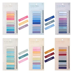 MOHAMM 200 vellen Sticky Notes Set met liniaal voor indextabbladen Paginamarkeringen To Do List Planners School Kantoorbenodigdheden