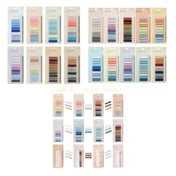 1600/2000/2400 stuks paginamarkeringsset transparante sticky-notes tabs boek tabs sticky tabs stick it tabs, school indexen tabs