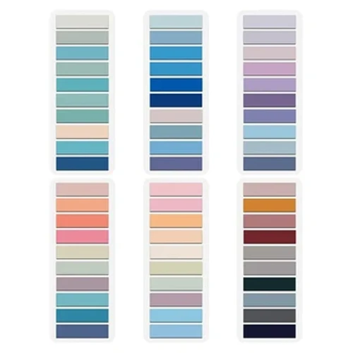 60pcs Waterproof Loose-leaf Label Sticky Notes Index Flags Tab Strip