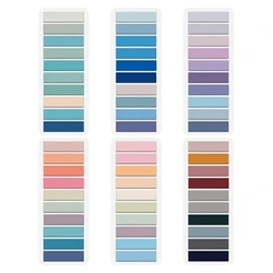 60 ცალი წყალგაუმტარი ფხვიერი ეტიკეტები Sticky Notes Index Flags Tab Strip