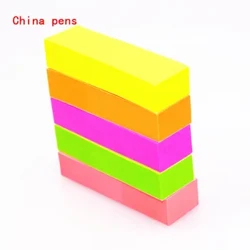 500 mau pepa Fluorescent Self Adhesive Memo Pad Sticky Notes It Marker Memo Sticker Hoʻohana ʻohana a me ke keʻena i nā lako kula.