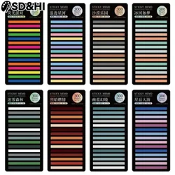 300 fogli Blocco note con indice di colori arcobaleno Note adesive Adesivo di carta Blocco note Segnalibro Materiale scolastico Regali di cancelleria Kawaii