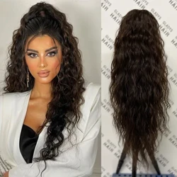 ʻO Gladys Water Wave Ponytail No ka Hoʻonui ʻana i ka lauoho ʻeleʻele no ka wahine ʻeleʻele.