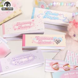 Isitika sikaMnu. Iphepha Lesilwane Esimnandi Somcu ende Esilula Esilula I-akhawunti Yesandla Se-Guka Ukuhlobisa Izitika ze-Kawaii Ukubhala 50pcs/incwadi
