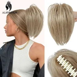 Sünteetiline räpane sirge hobusesaba küüniste juuste kukli chignon juuste pikendused nüristatavad mähised updo valed juuksed naistele