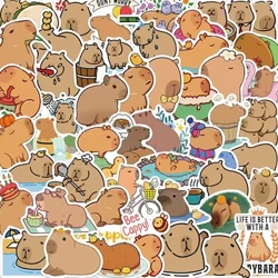 10/30/50 Con Hoạt Hình Dễ Thương Capybara PVC Đồ Bộ Miếng Dán Dính Chắc Thẩm Mỹ Trang Trí Sổ Lưu Niệm Tự Làm Trẻ Em Điện Thoại Văn Phòng Phẩm cung Cấp
