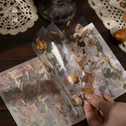 20 tk lilletaimede seeria Vintage Washi kleebised Esteetilised kleebised ajakirjanduse tarvikute jaoks Kunstiajakirjad Scrapbooking
