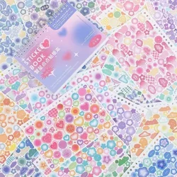 Minkys Cyrraedd Newydd 50pcs Un set kawaii cariad sticeri addurniadol glöyn byw calon llyfr diy sticeri llyfr lloffion conffeti