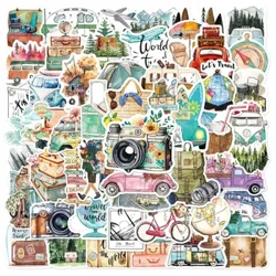 10/30/50Pcs Kanpoko Bidaia Liburua Iragazgaitza Graffiti Pegatina Estetika Apaingarria Ekipajea Ordenagailu eramangarria Kopa Telefonoa Scrapbook Haurrentzako eranskailuak
